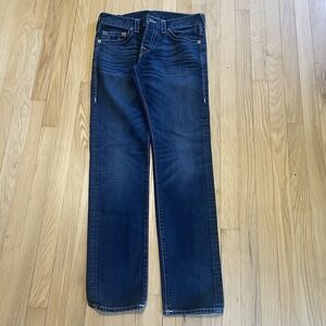 True Religion Jeans Men's 31 Denim Casual Mid-Rise Rocco Relaxed Fit Skinny Leg